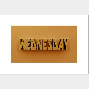 3D Text - Wednesday Posters and Art